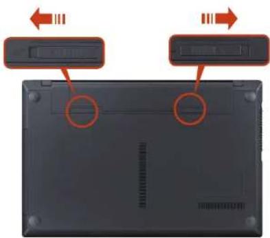 SAMSUNG NP300V5AH - Installing/Removing the Battery - 1