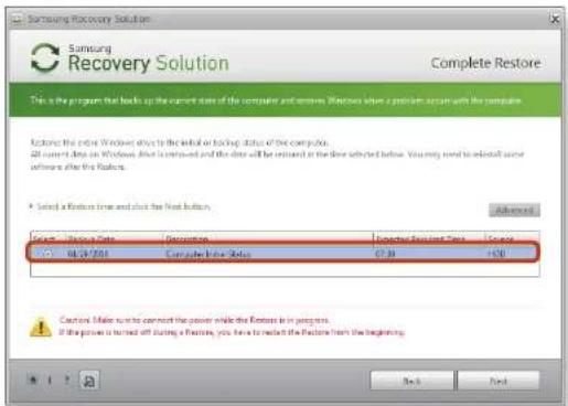 SAMSUNG NP300V5AH - Samsung Recovery Solution (Optional) - 1