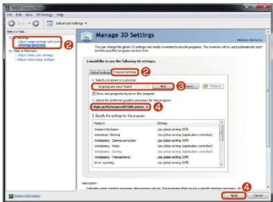 SAMSUNG NP300V5AH - Registering programs to be executed by the external graphics chipset - 2