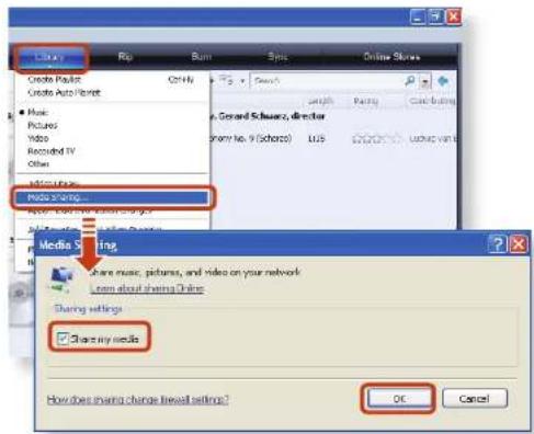 SAMSUNG NP300V3AH - Sharing Content in a Home Network(Easy Content Share) (Optional) - 2