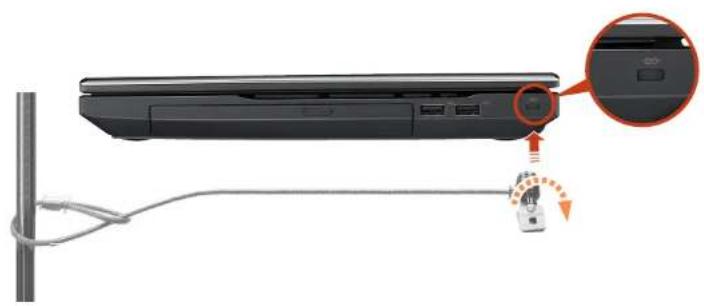 SAMSUNG NP300V3AH - Using the Security Slot - 1