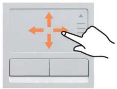 SAMSUNG NP-X65 - Moving the cursor on the screen - 1