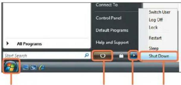 SAMSUNG NP-X65 - Turning the computer off - 1