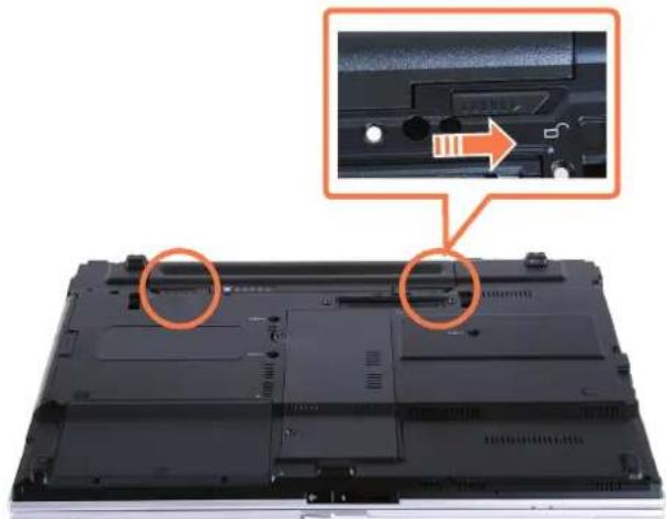 SAMSUNG NP-X65 - Installing/Removing the Battery - 1