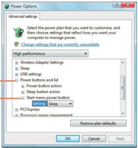 SAMSUNG NP-X65 - Configuring the Start Menu Power Button - 2