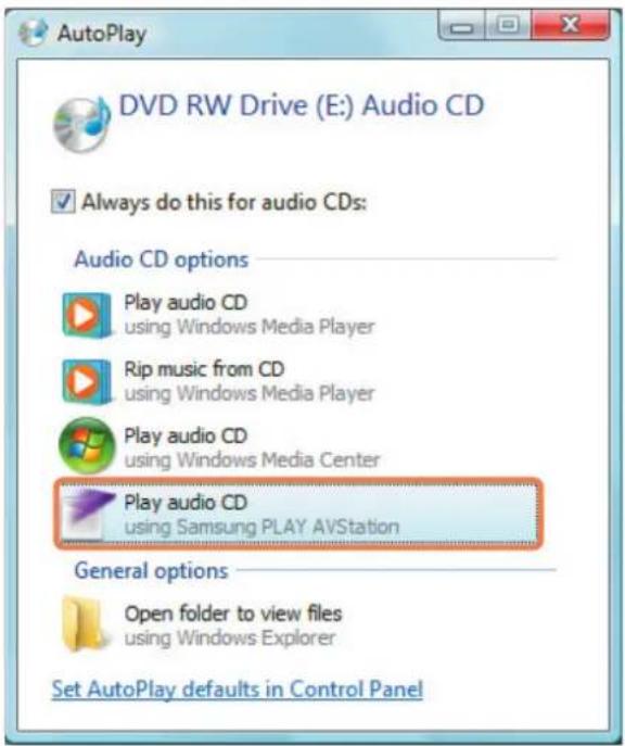 SAMSUNG NP-X65 - Playing an Audio CD - 1