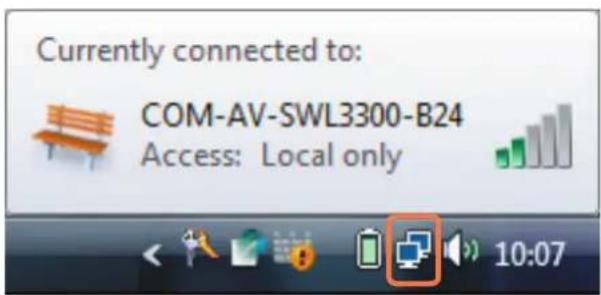 SAMSUNG NP-X65 - Checking the network connection status - 1