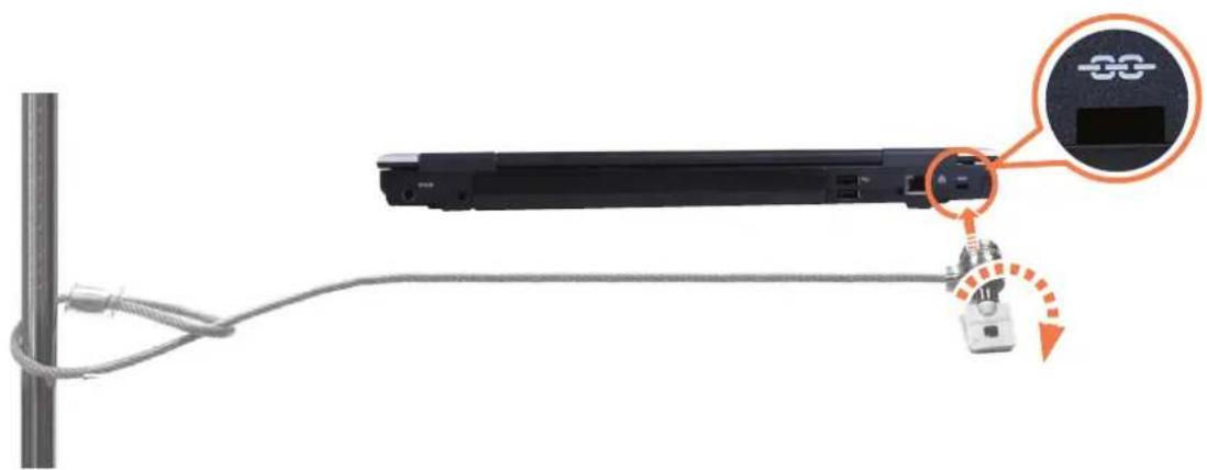 SAMSUNG NP-X65 - Using the Security Lock Port - 1
