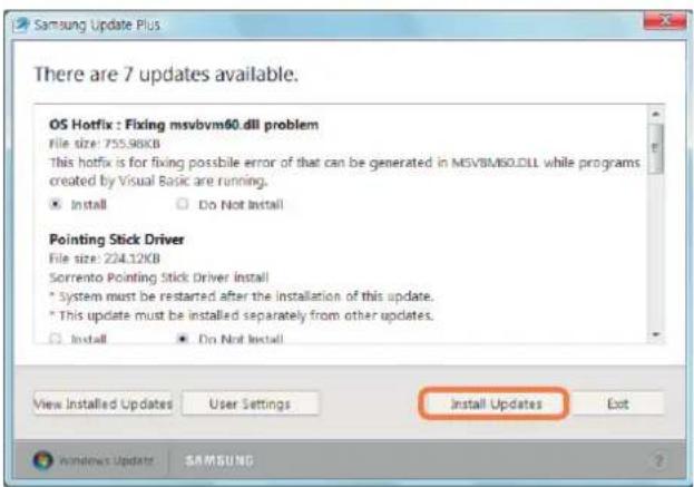 SAMSUNG NP-X65 - To update the software and drivers - 3