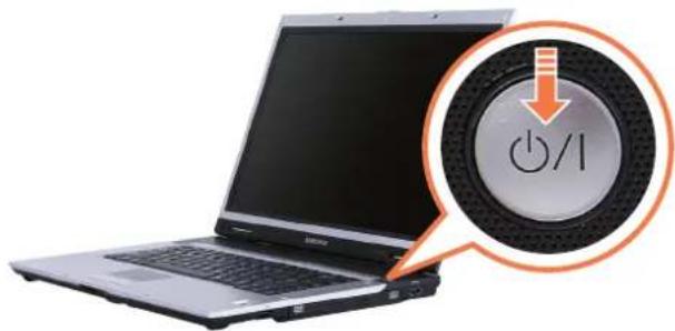 SAMSUNG NP-X65 - Turning the computer on - 1