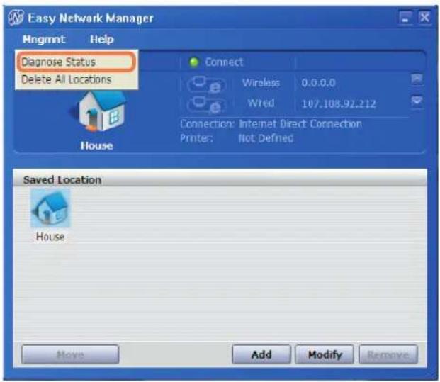 SAMSUNG NP-X65 - Diagnosing the Network Status - 1