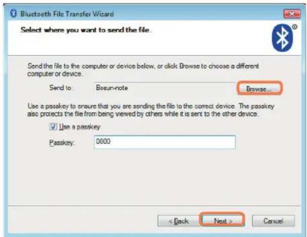 SAMSUNG NP-X65 - Exchanging Files between Bluetooth Computers - 1