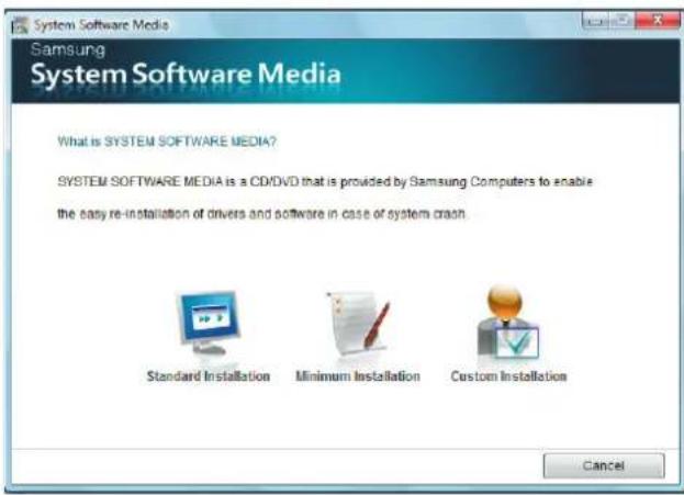 SAMSUNG NP-X65 - Running the System Software Media - 2