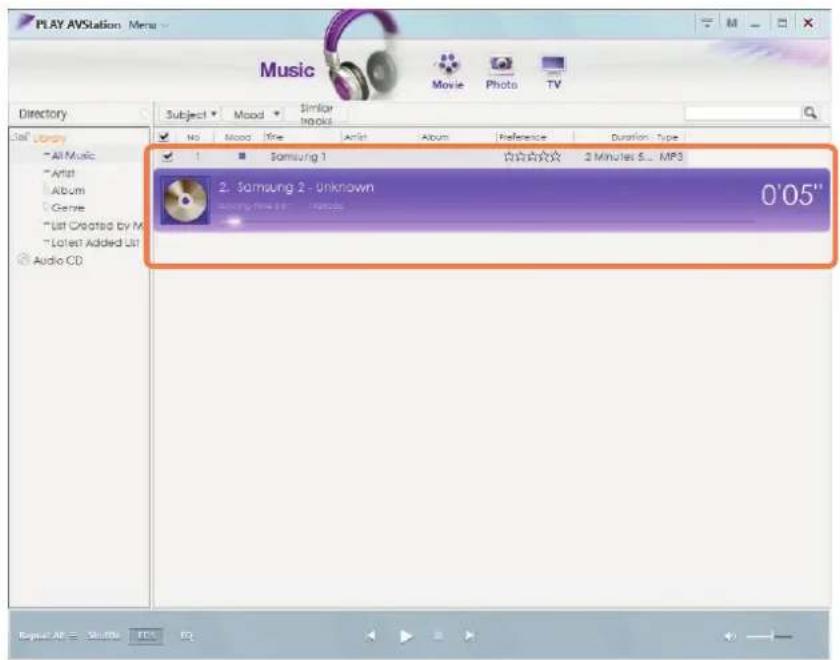 SAMSUNG NP-X65 - Playing a Music File - 1