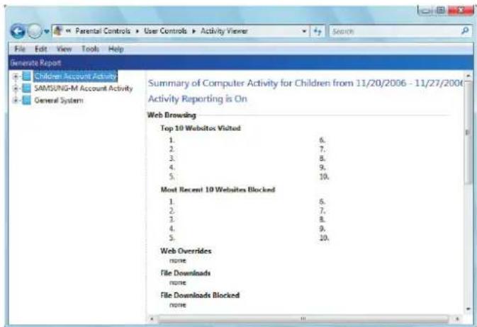 SAMSUNG NP-X65 - Using Activity Report - 2