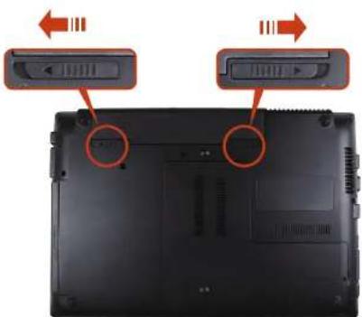 SAMSUNG NP-RF510E - Installing/Removing the Battery - 1