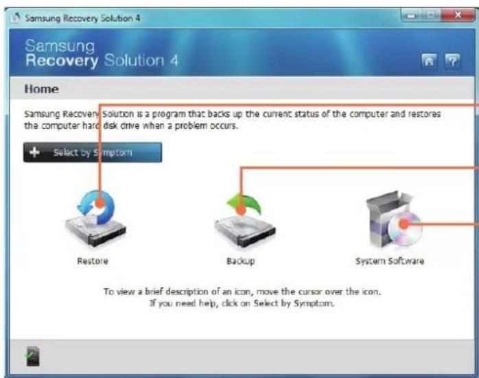 SAMSUNG NP-R730CE - Samsung Recovery Solution Functions - 1