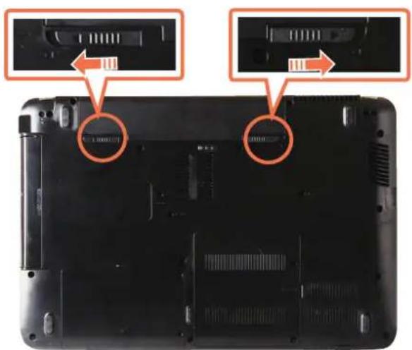 SAMSUNG NP-R730CE - Installing/Removing the Battery - 1