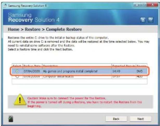 SAMSUNG NP-R730CE - - When backing up to another drive - 2