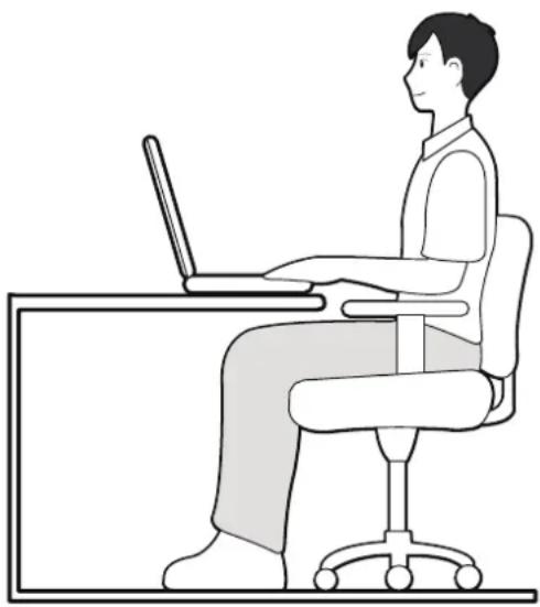 SAMSUNG NP-R730CE - Adjust the heights of desks and chairs appropriate to your height. - 1