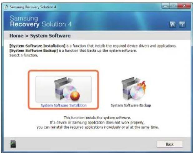 SAMSUNG NP-R730CE - - Installing System Software - 1