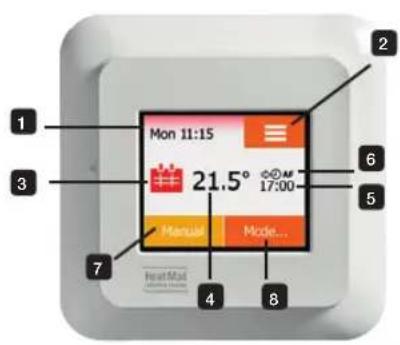 Heat Mat NGT-STND-2.0 NGTouch - Default Heating Schedule - 1