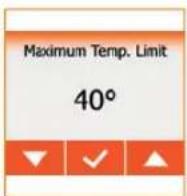 Heat Mat NGT-STND-2.0 NGTouch - Advanced Settings: Min/Max Temp. 2/2 - 6