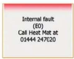 Heat Mat NGT-STND-2.0 NGTouch - Error messages: - 1