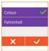 Heat Mat NGT-STND-2.0 NGTouch - Basic Settings: Display - °C / °F Unit - 3