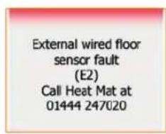 Heat Mat NGT-STND-2.0 NGTouch - Error messages: - 3