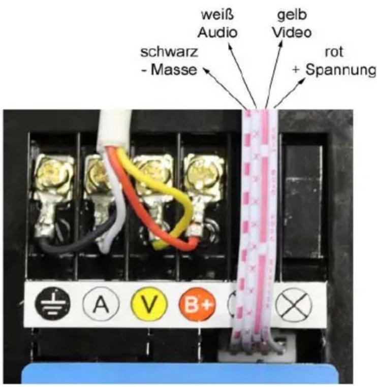 CLHome TSA4 - Außenstation Adapterkabel rot / schwarz: - 2