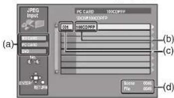 JPEG Input PC CARD 100CD/FFP 90000000000000000000000000000000000000000000000000000000000000000000000000000 (a) (b) (c) (d) File 8346 8346