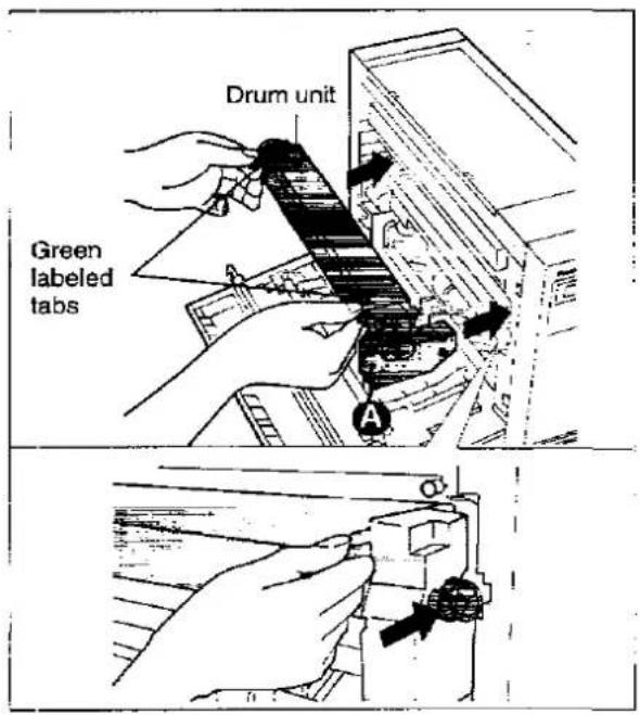 Drum unit Green labeled tabs