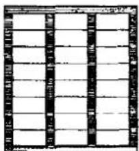 Scanned document page with dense text blocks and a grid layout, likely a form or table header.