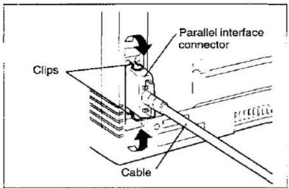 Clips Parallel interface connector Cable