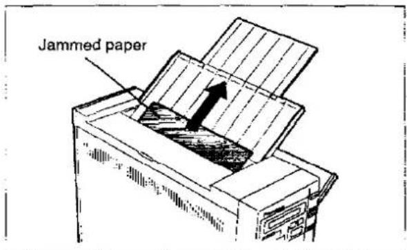 Jammed paper
