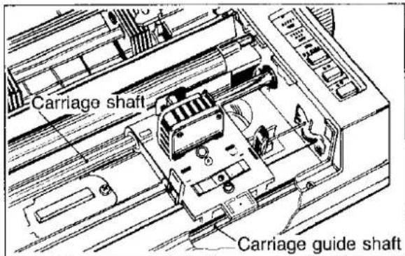 Carriage shaft Carriage guide shaft