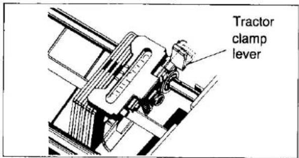 Tractor clamp lever