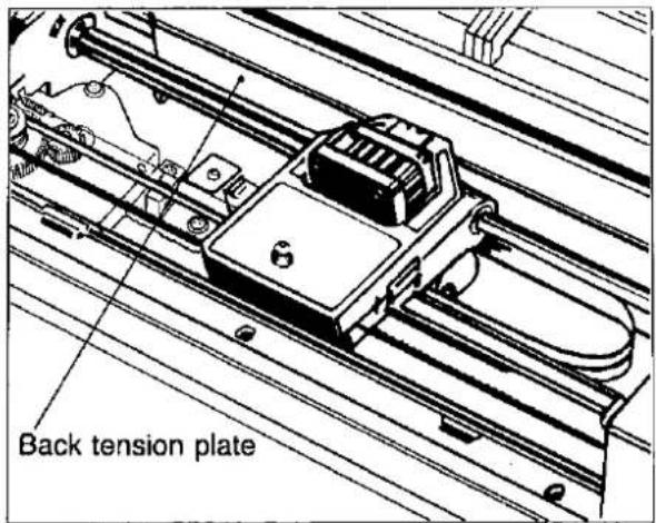 Back tension plate