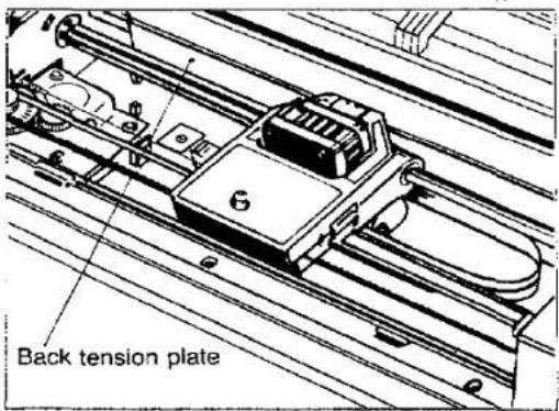 Back tension plate