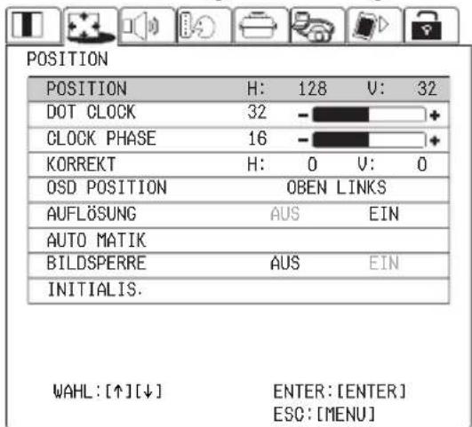 PANASONIC PT-L735NTE - Einstellen der Position - 1