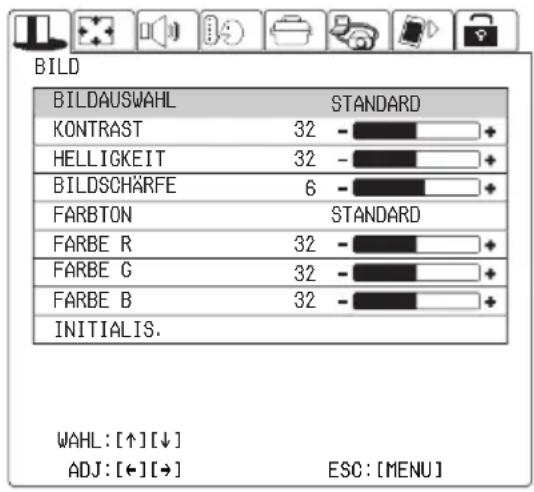 PANASONIC PT-L735NTE - Bildeinstellungen - 1