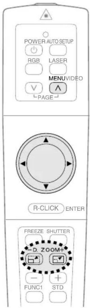PANASONIC PT-L735NTE - Vergrößern des Bildes (D.ZOOM) - 1
