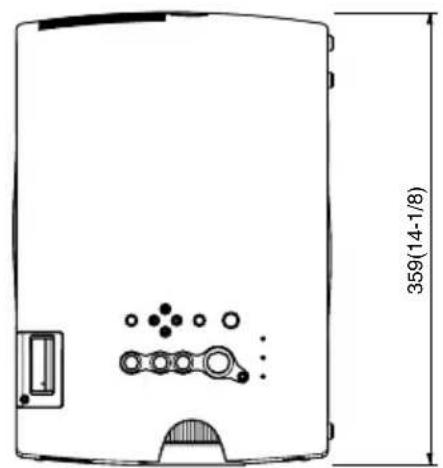 PANASONIC PT-L735NTE - Abmessungen - 1