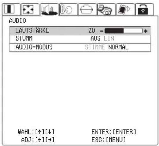 PANASONIC PT-L735NTE - Audioeinstellung - 1