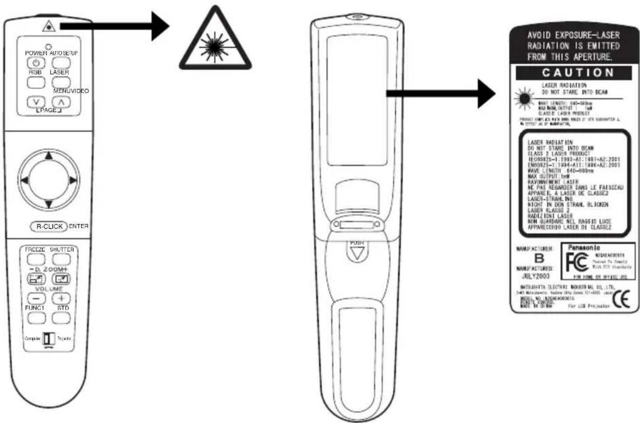 PANASONIC PT-L735NTE - Warnung - 1