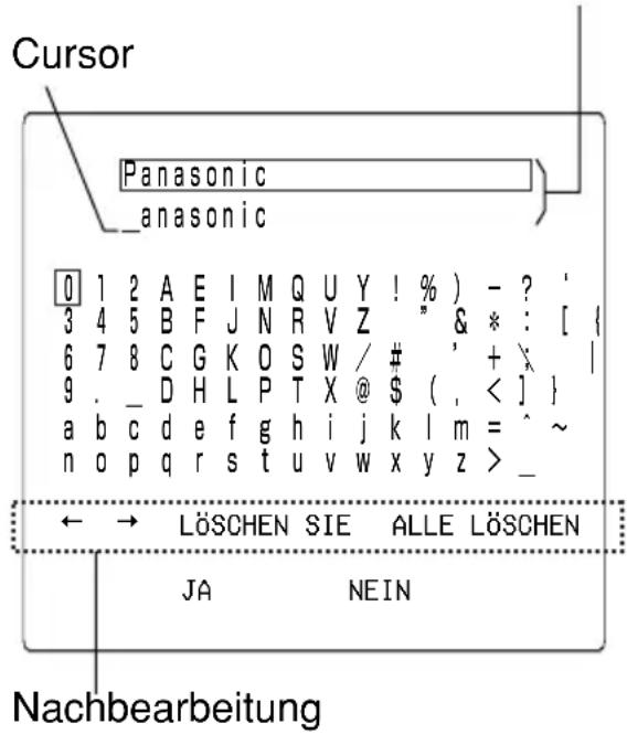 PANASONIC PT-L735NTE - TEXTVERÄNDERUNG - 1