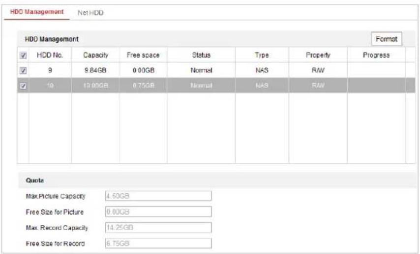 Hikvision DS-2TD4166-50 - - Initialize the added network disk. - 1