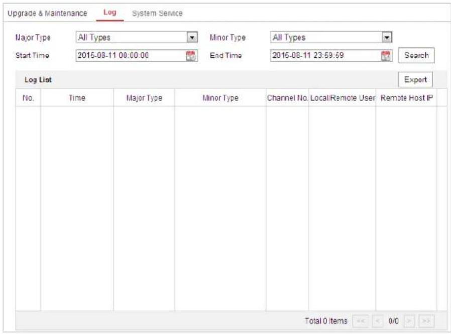 Hikvision DS-2TD6236-50H2L - Enter the Log interface: - 1