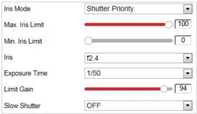 Hikvision DS-2TD6236-50H2L - ◆ Shutter Priority: - 1